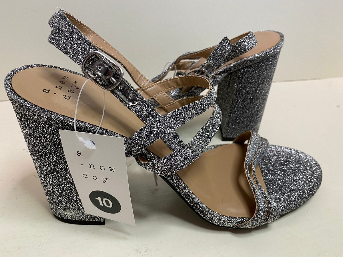 Strappy Blinged Out High Heels